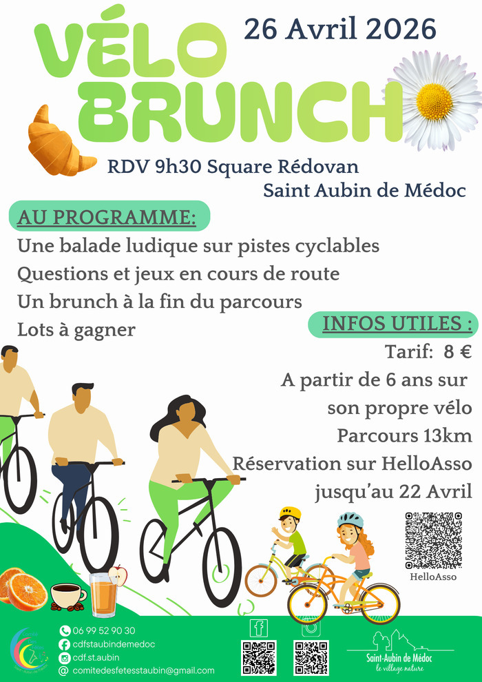 🚴‍♀️🥐 Vélo Brunch
