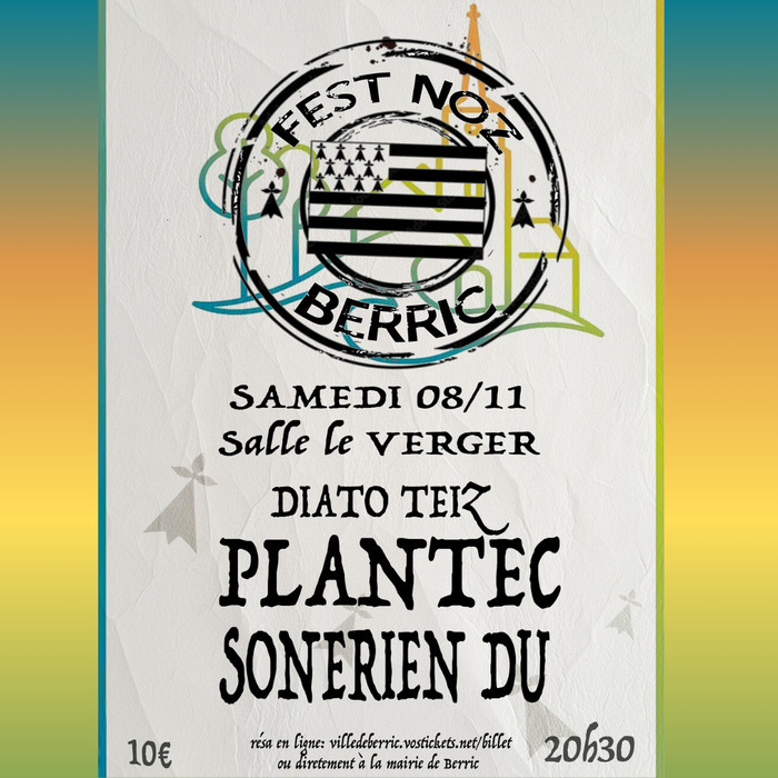 Grand Fest Noz avec SONERIEN DU, PLANTEC et DIATO TEIZ