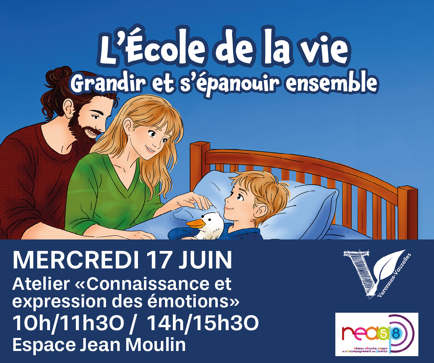 Ateliers parents/enfants – "Connaissance et expression des émotions"