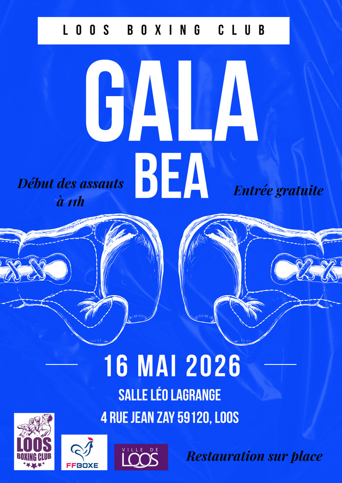 Le Loos Boxing Club organise son GALA BEA le samedi 16 mai 2026