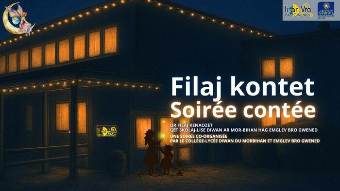 Veille contée animée par les élèves du collège-lycée Diwan. Ouvert ensuite aux conteurs du pays.