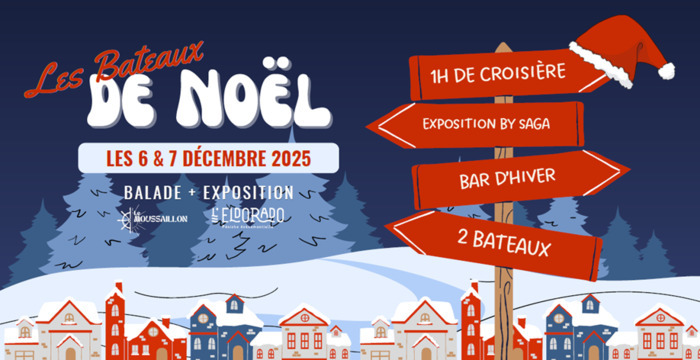 Les bateaux de Noël : croisière de Noël sur la Deûle