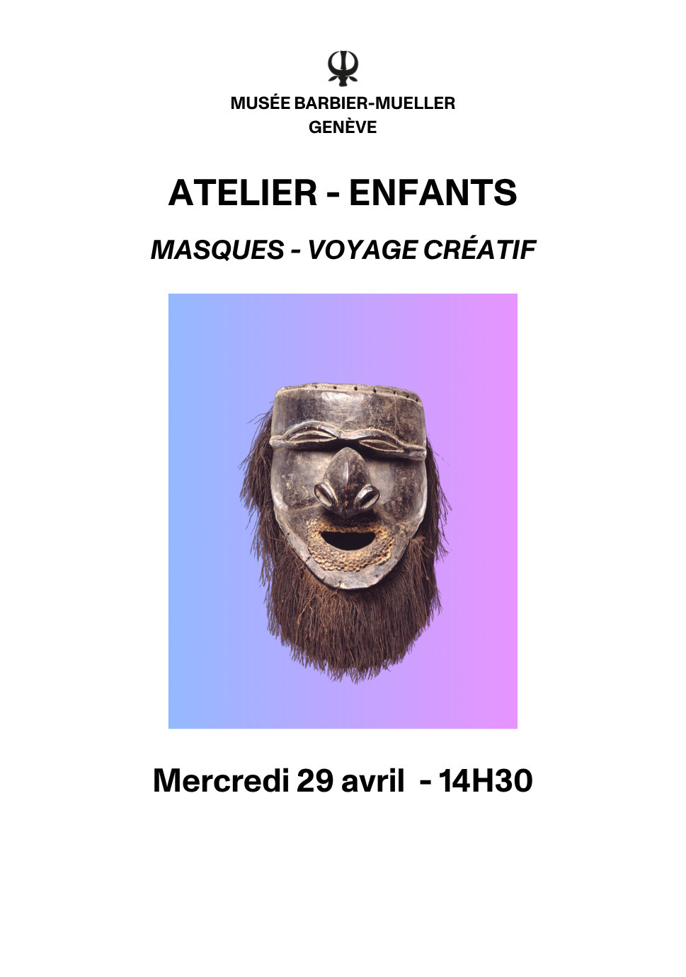 Atelier enfants Masques – Voyage créatif
