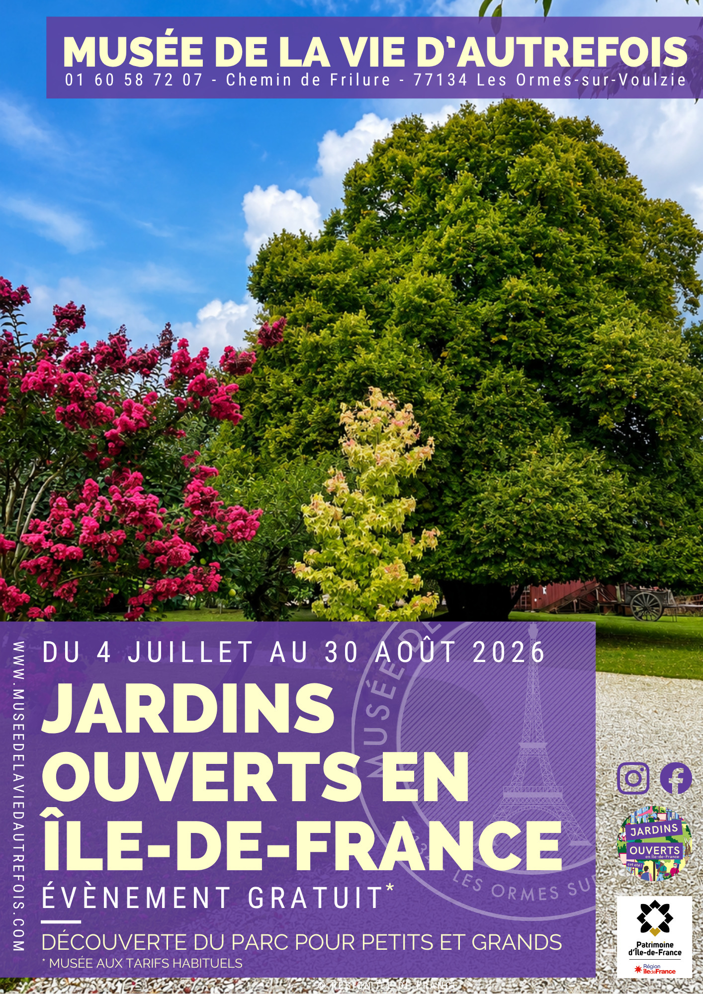 Le mystère du jardin du Musée de la vie d'autrefois