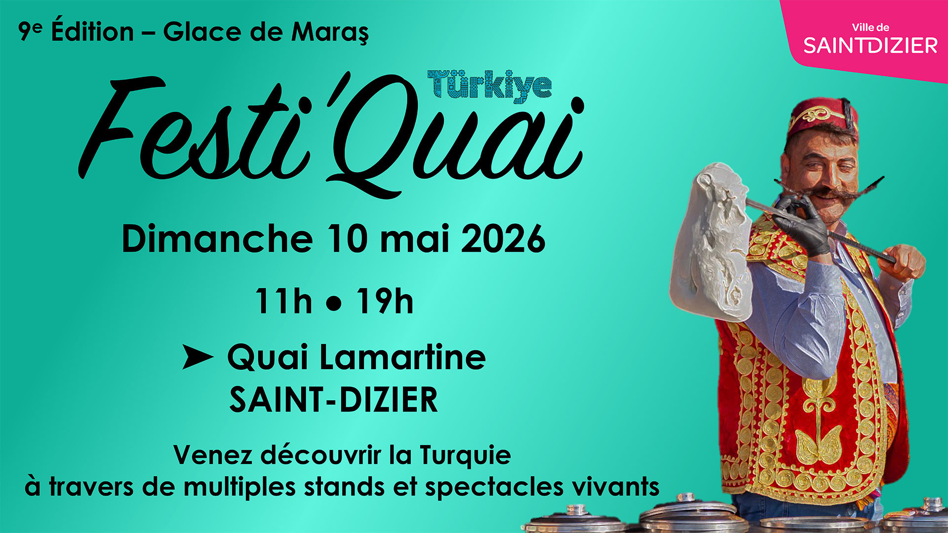 Festi’Quai 2026 – 9e édition – Glace de Maraş