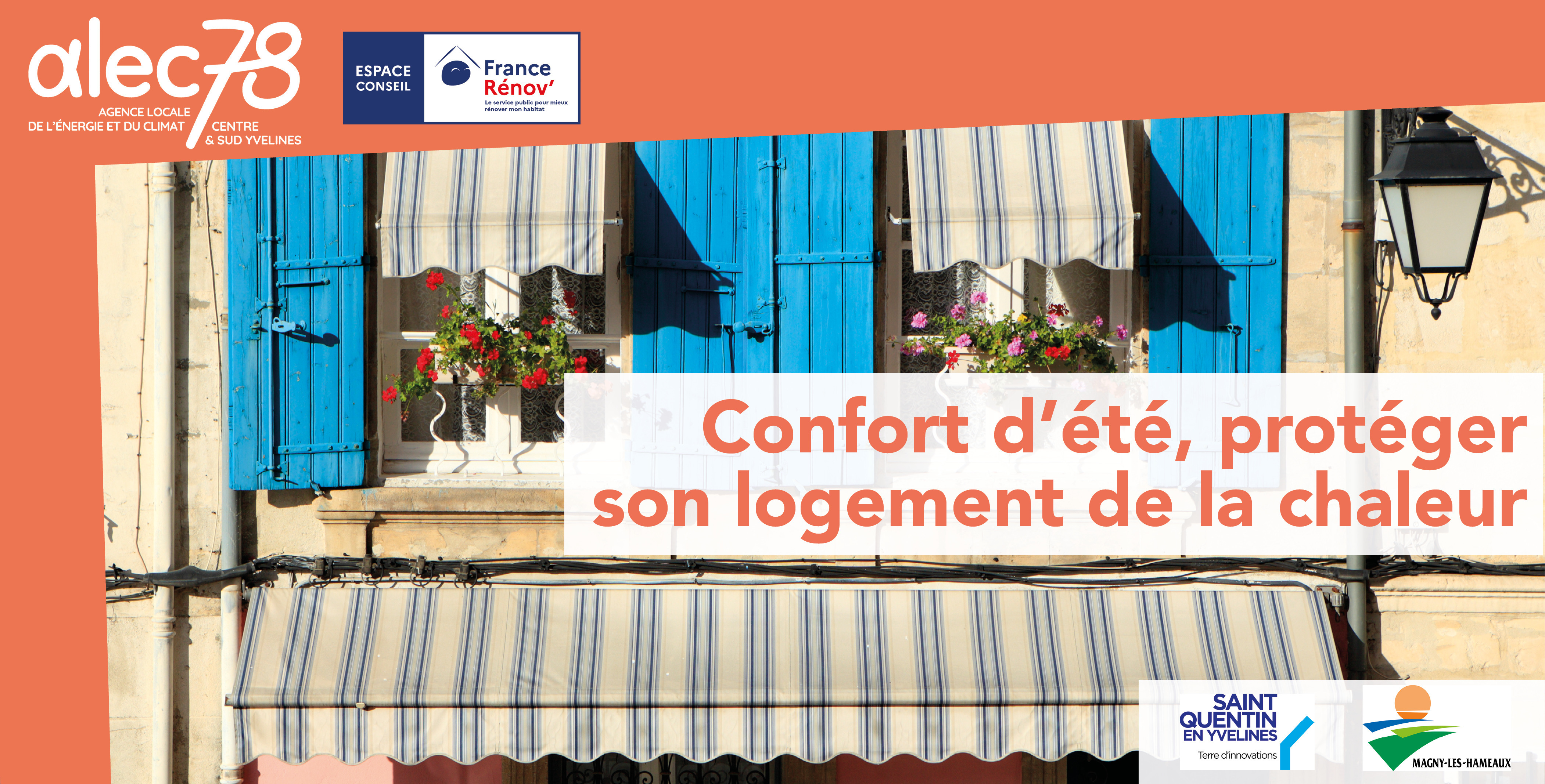 Conférence Confort d'été, protéger son logement de la chaleur