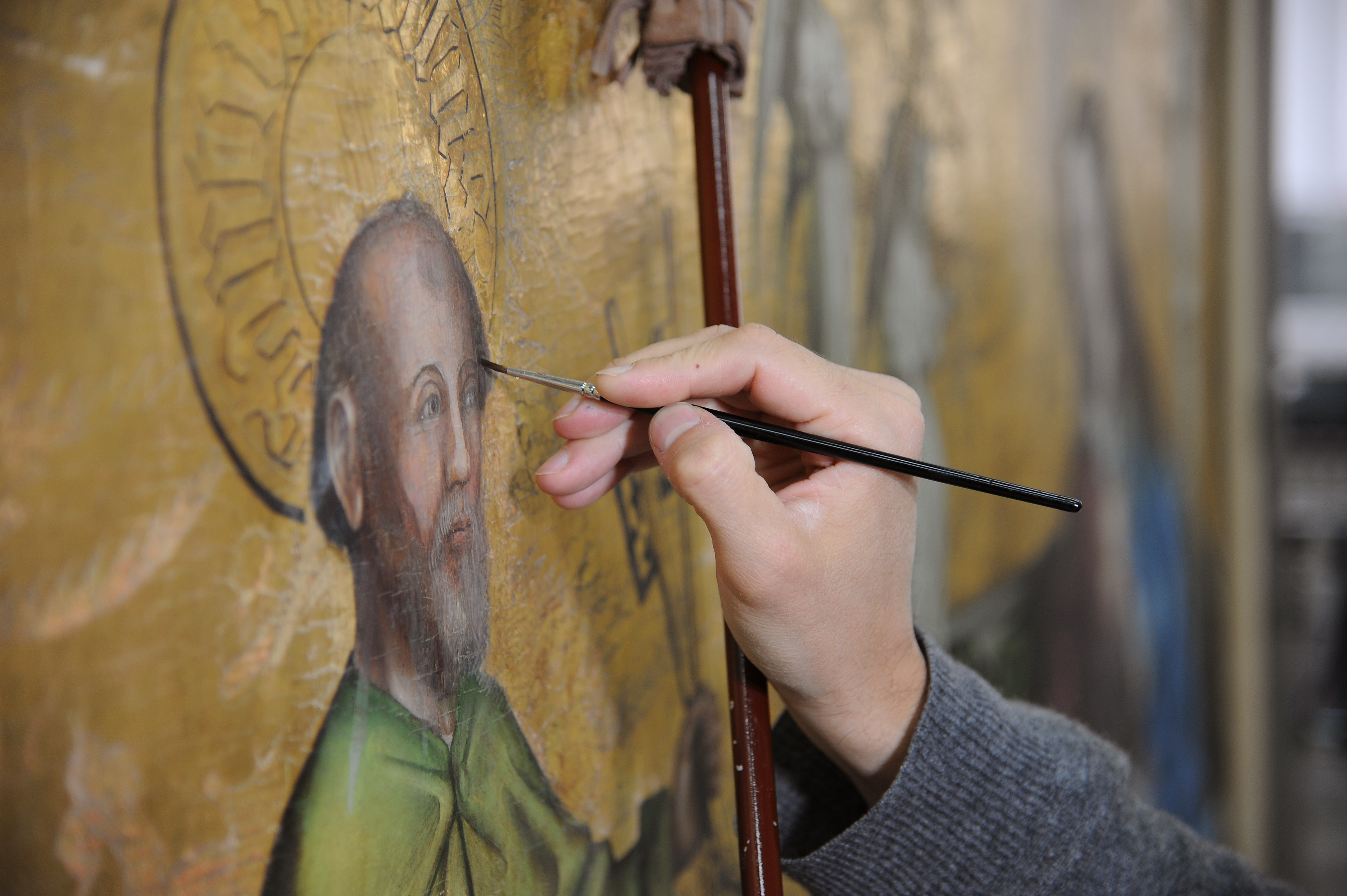 Découverte de l'atelier de restauration de peinture