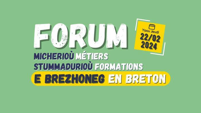 Stumdi organisera un forum autour des métiers et des formations lié(e)s à la langue bretonne.