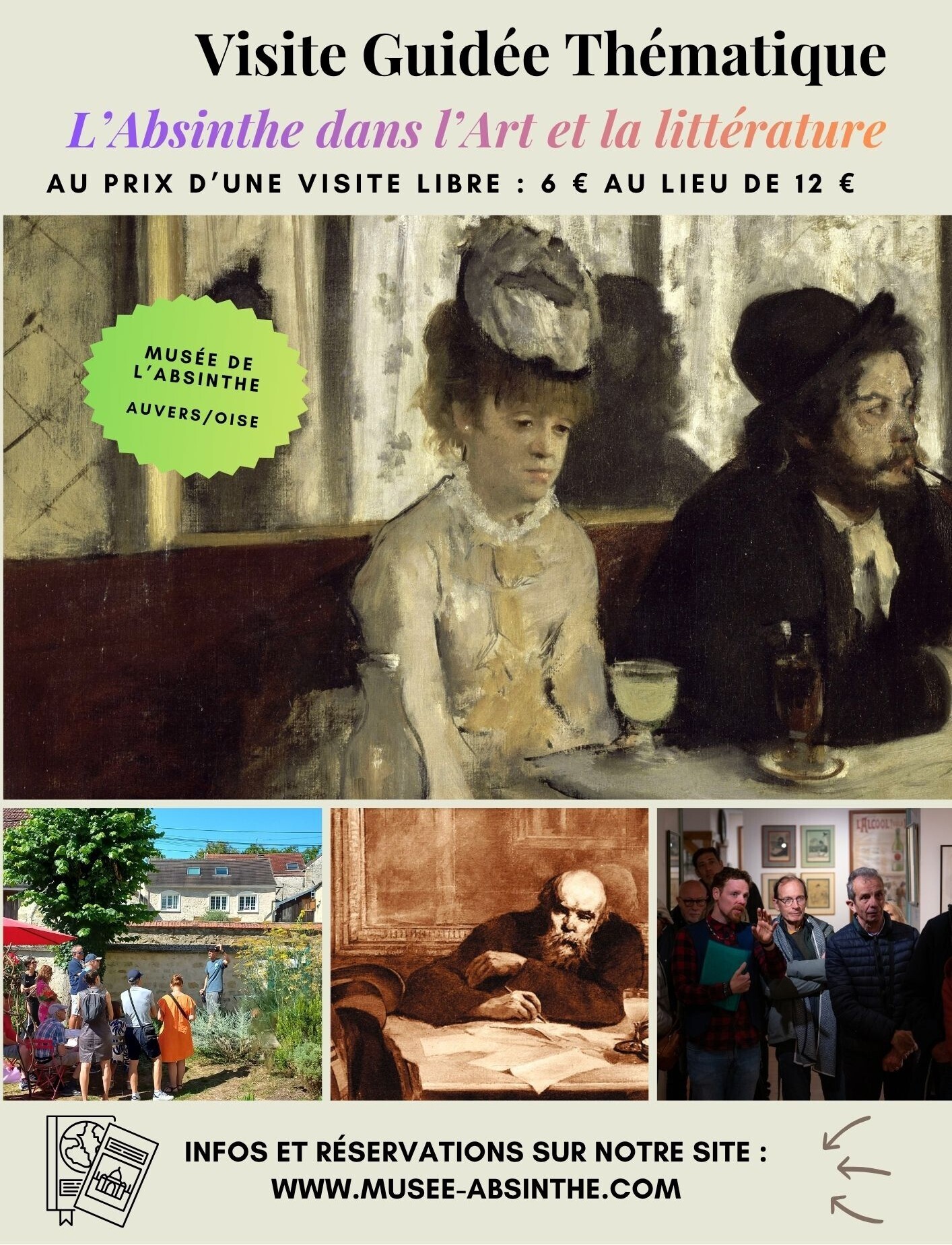 Visite thématique l'absinthe dans l'art et la littérature