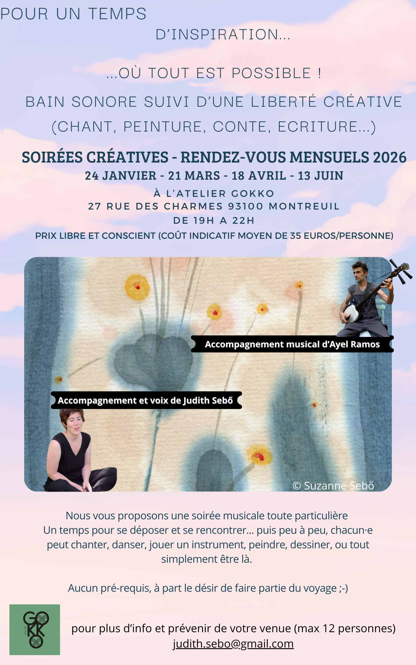 Pour un temps d'inspiration... où tout est possible !