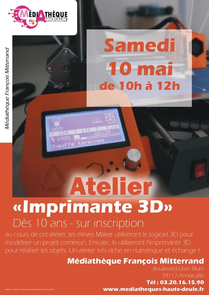 Atelier imprimante 3D