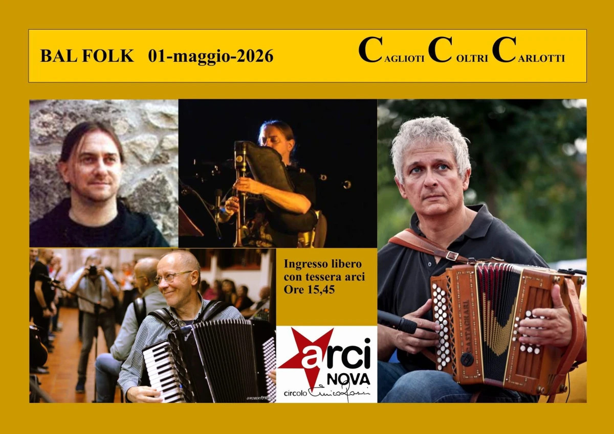 Bal di maggio col trio CCC Caglioti Carlotti Coltri