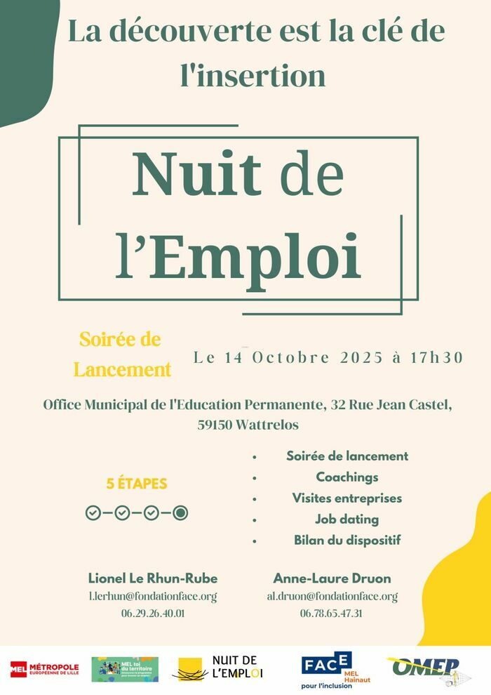 La Nuit de l’Emploi revient pour une 3ᵉ édition à Wattrelos