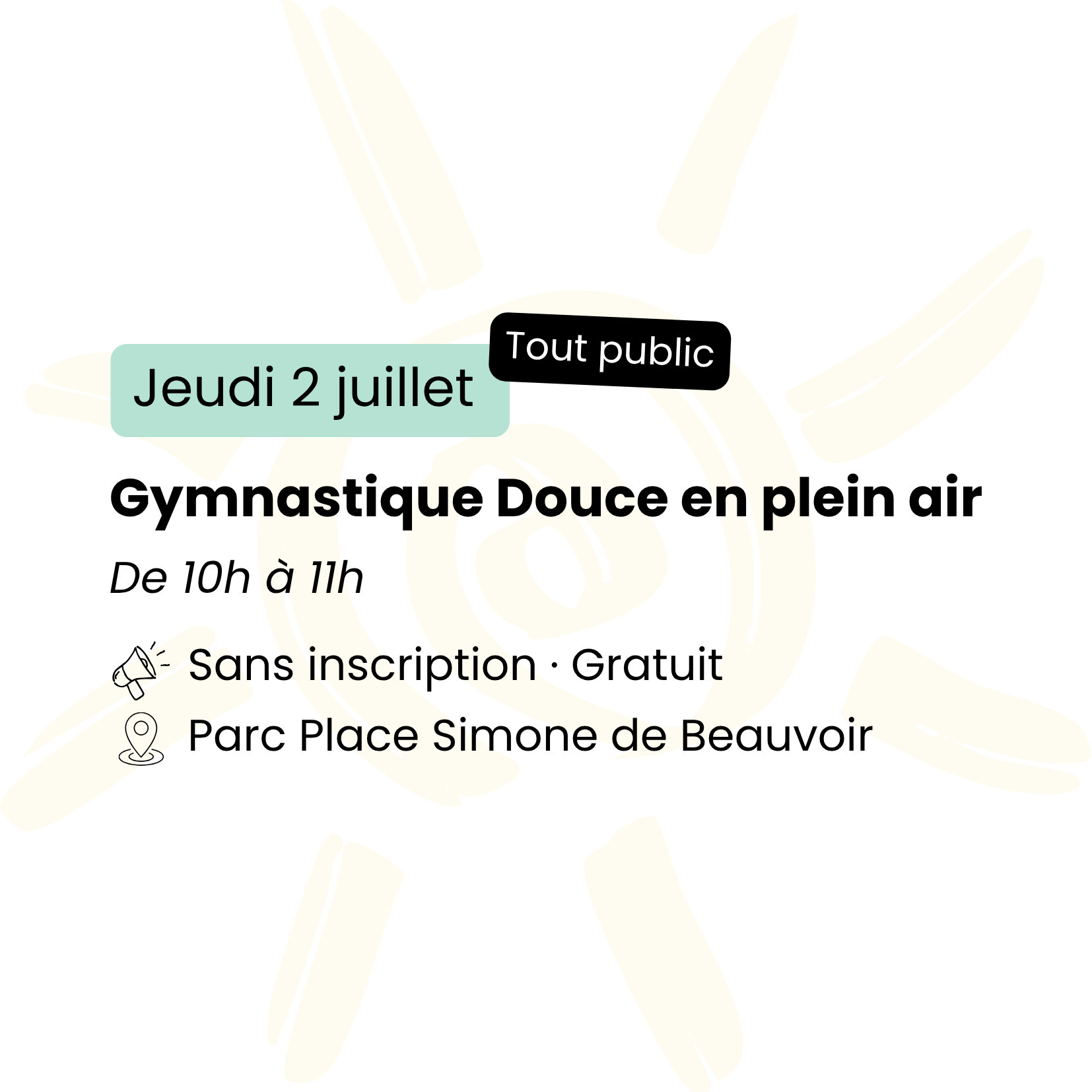 Gymnastique Douce en plein air