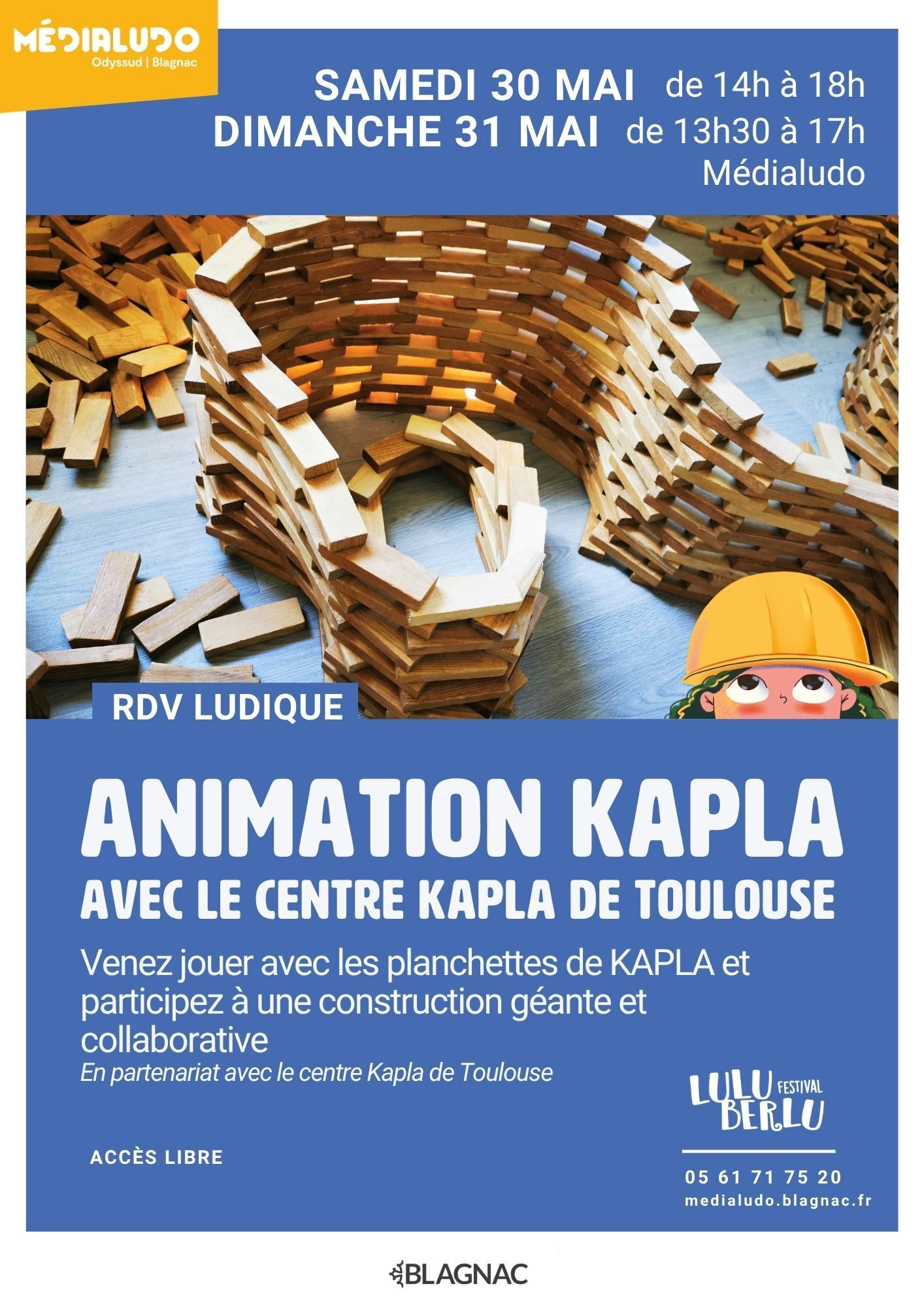 Festival Luluberlu / Animation KAPLA - Les 30 et 31 mai