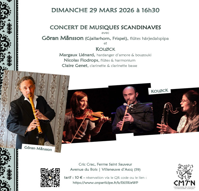 Concert de musiques scandinaves avec Göran Månsson et Koløck