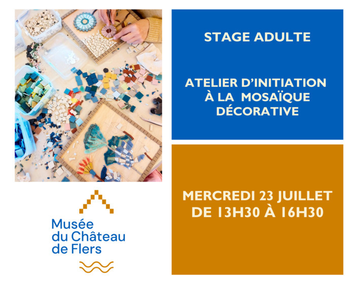 Stage Adulte : Atelier d'initiation à la mosaïque décorative