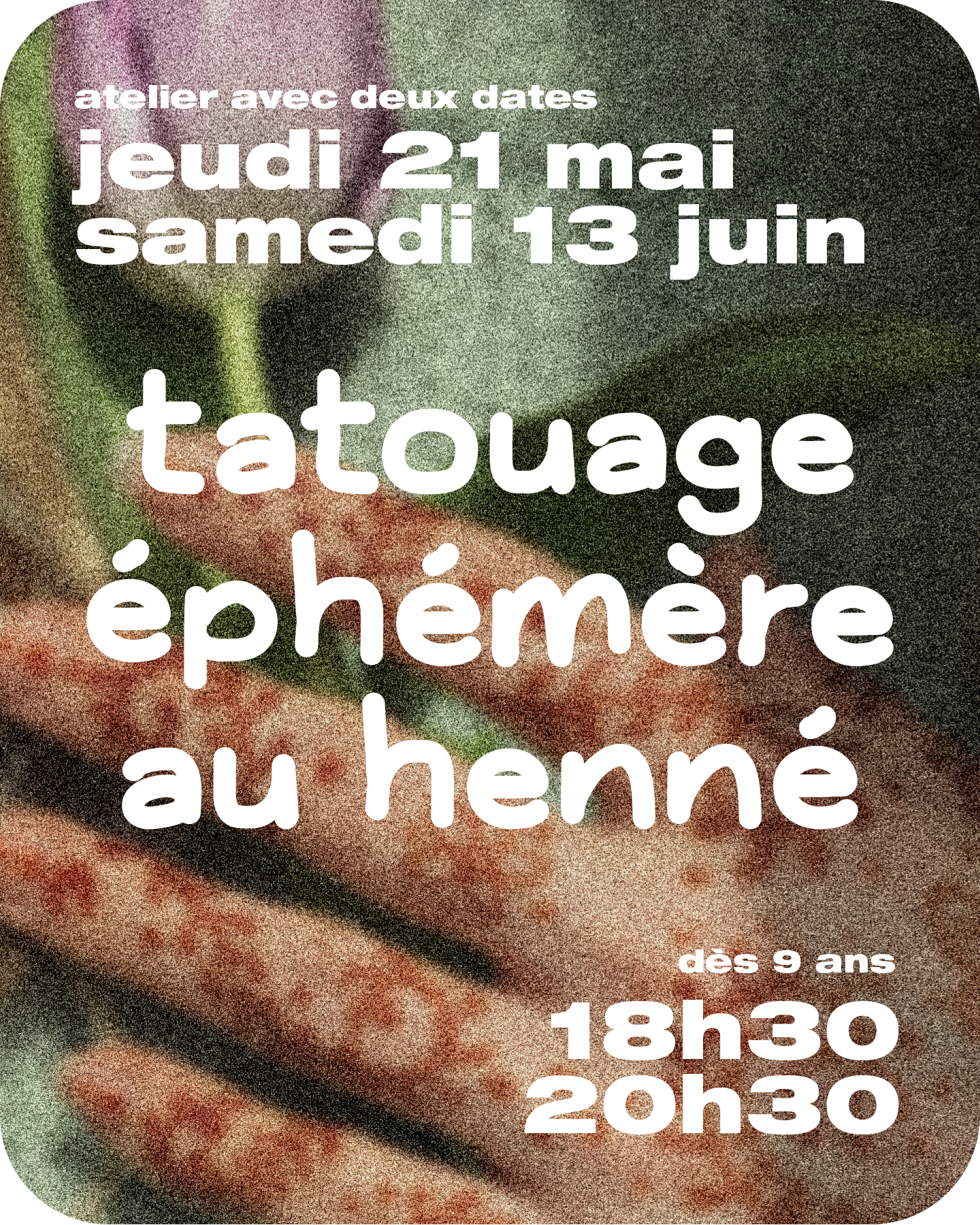 Tatouage éphémère au henné