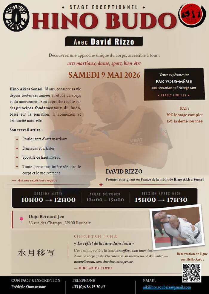 Stage Hino Budo animé par David Rizzo