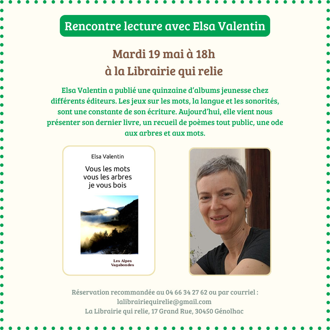 Rencontre lecture avec Elsa Valentin
