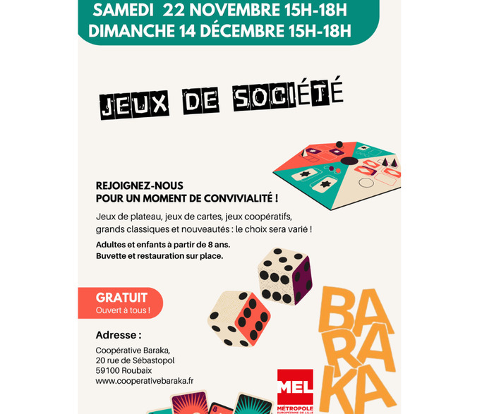 Jeux de société à volonté!