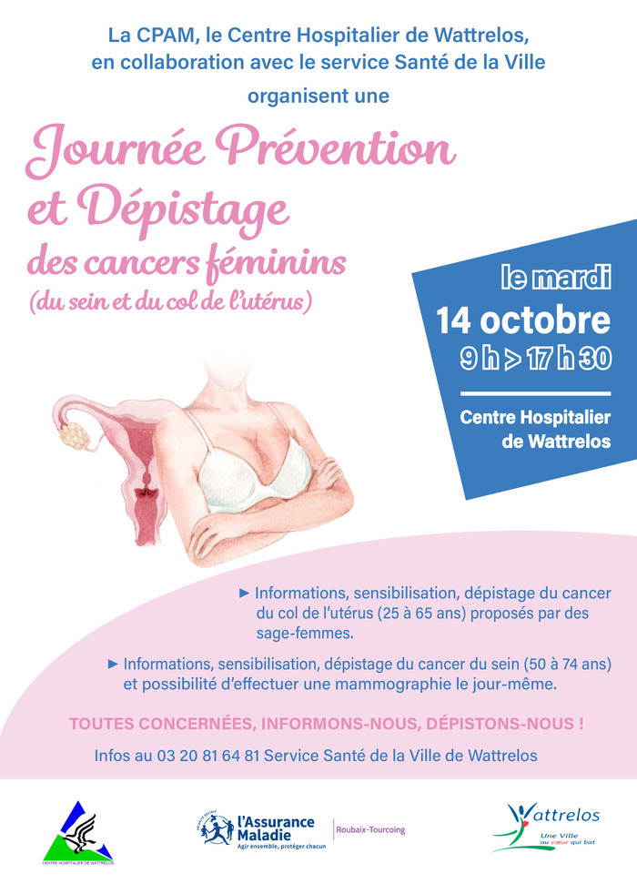 Journée de prévention et de dépistage des cancers féminins