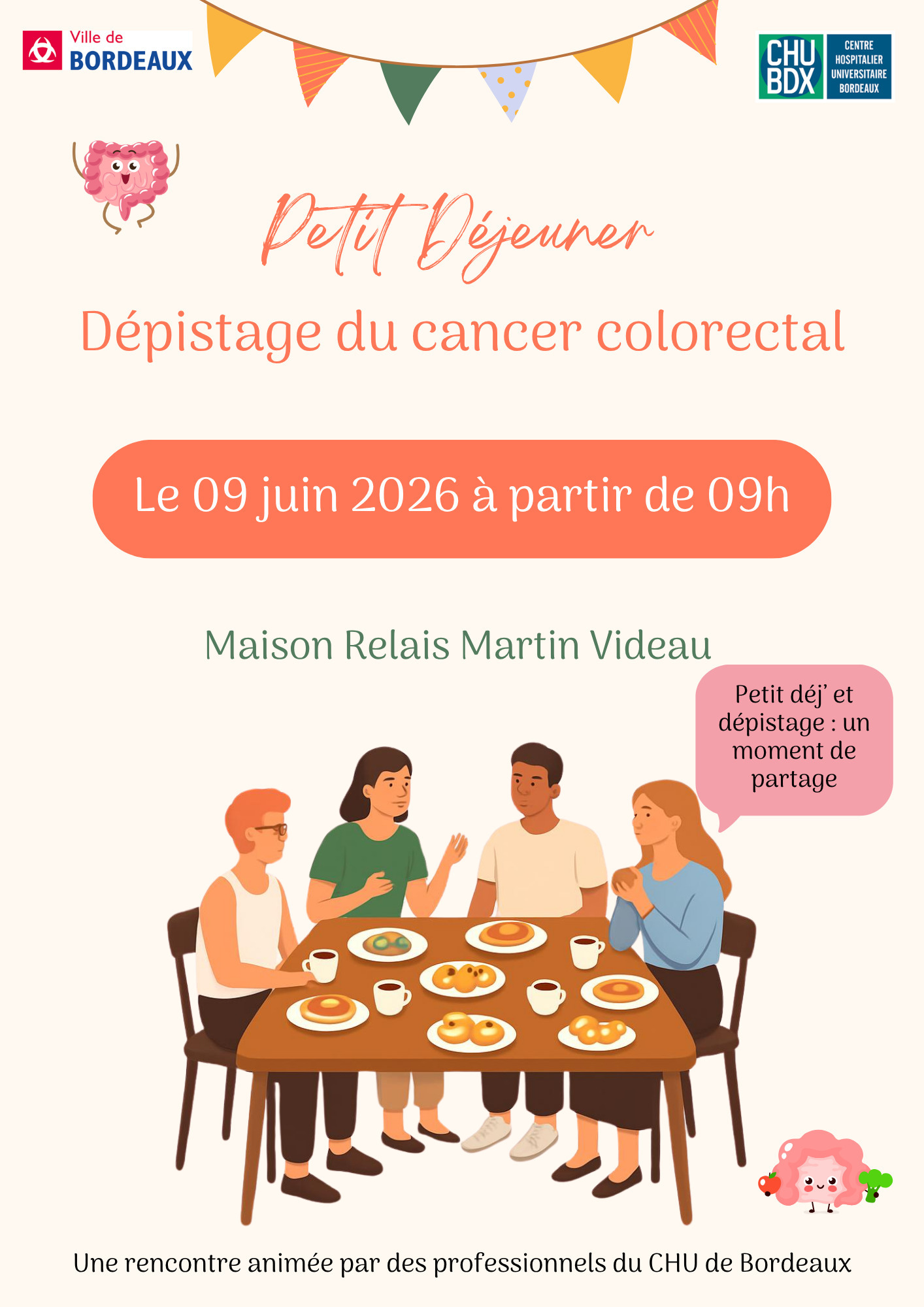 Petit déjeuner équilibré - Dépistage du cancer colorectal