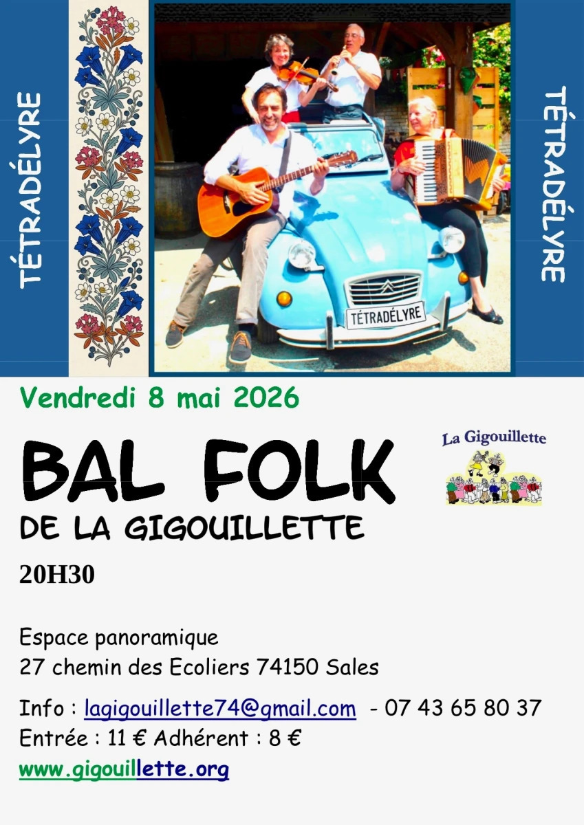 Bal Folk à Sales avec Tétradélyre et La Gigouillette