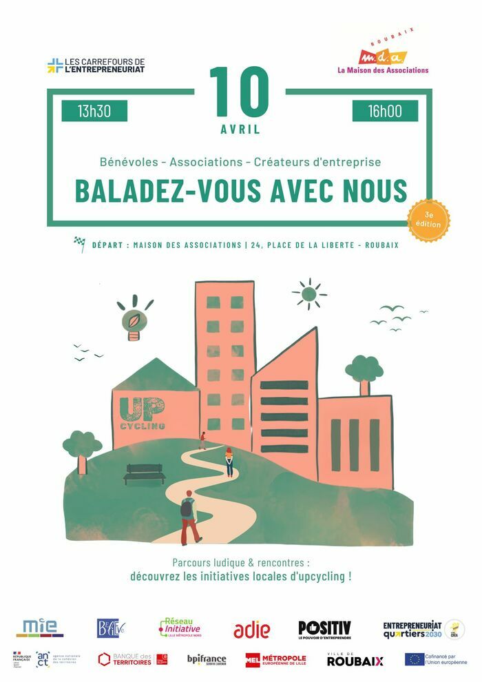 Bénévoles, créateurs d'entreprises, associations ,
Baladez-vous avec nous ! Bénévoles, créateurs d'entreprises, associations ,
Baladez-vous avec nous !