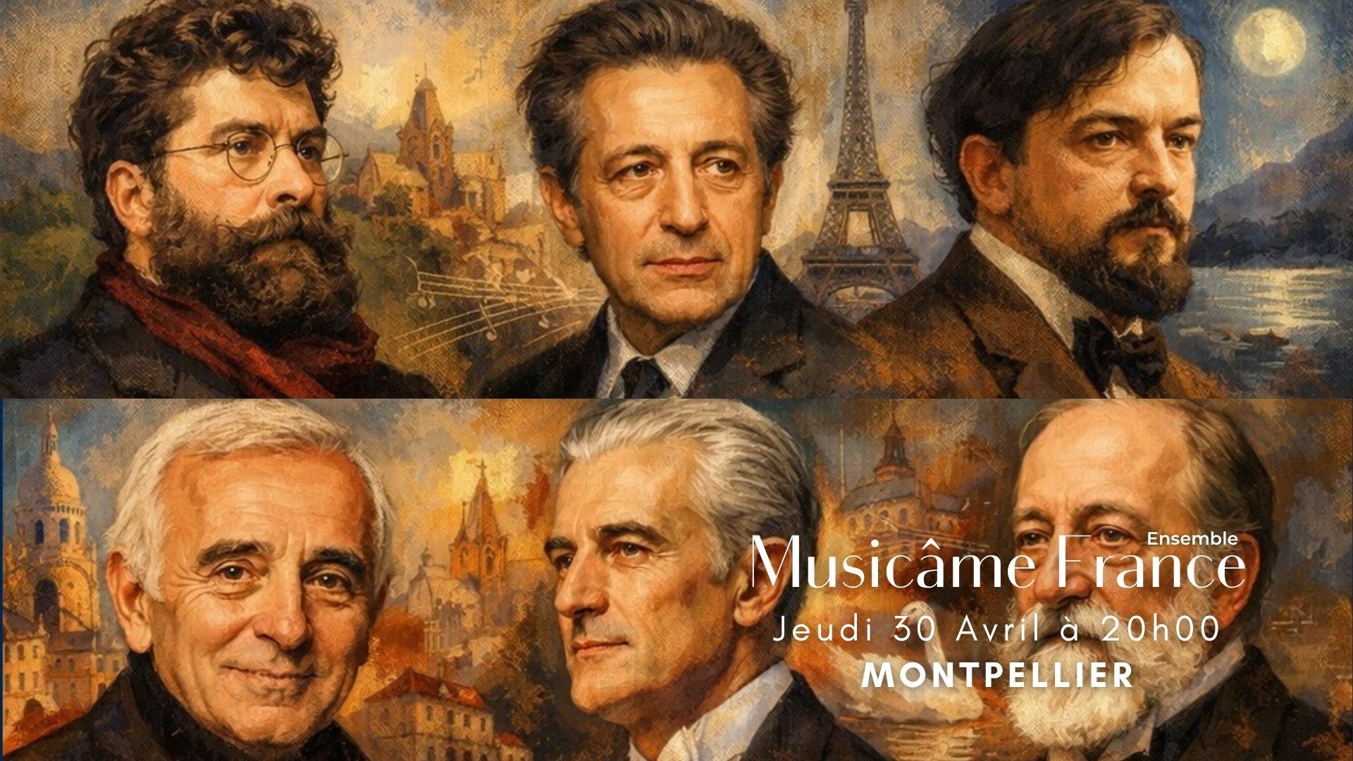 Concert à Montpellier : Debussy, Ravel, Bizet, Aznavour, Saint-Saëns, Dutilleux