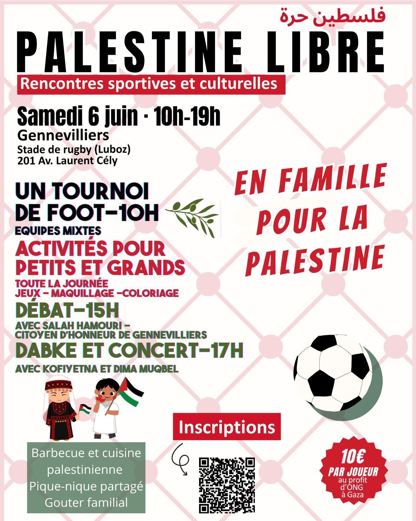 PALESTINE LIBRE - Rencontres sportives et culturelles