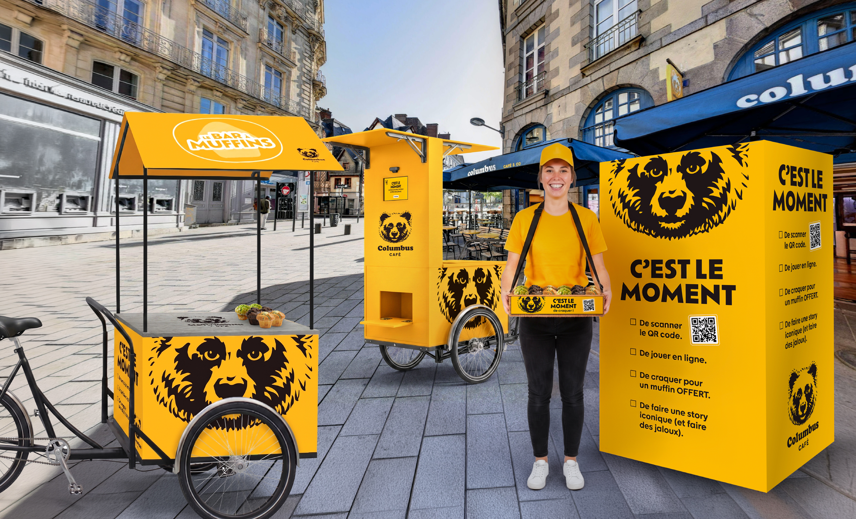 Columbus Café inaugure sa tournée de muffins en France à Dijon