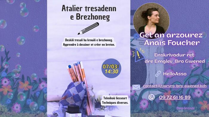 Atalier tresiñ e brezhoneg * Atelier dessin en breton -- get / avec Anaïs Foucher
