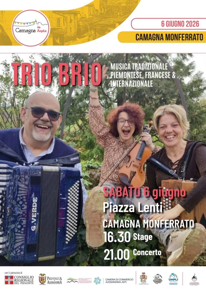 Trio Brio a Camagna in festa