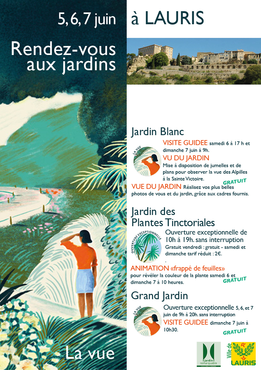 visites des 3 jardins de Lauris (84)