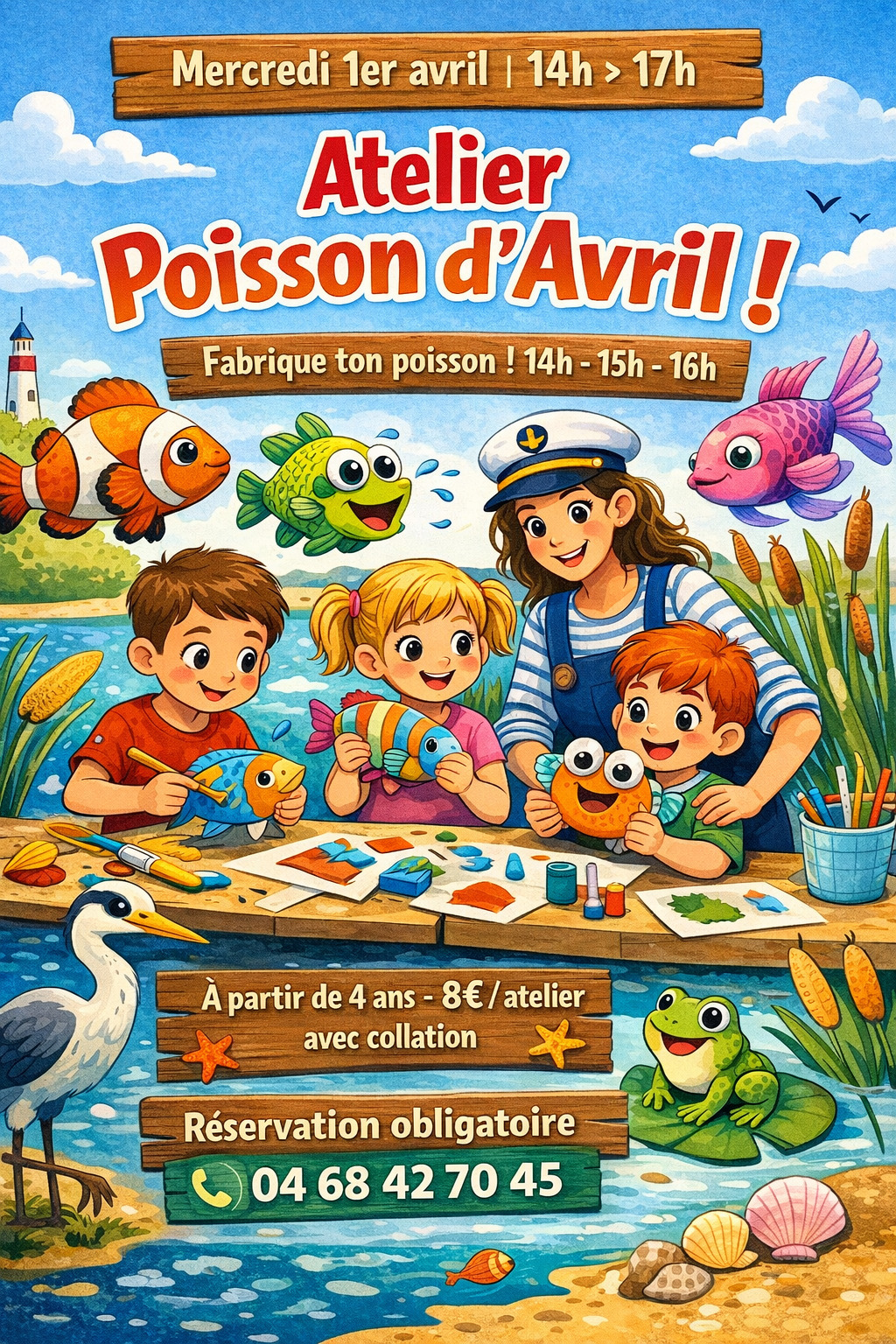 Atelier poisson d’avril ! – Maison de la Narbonnaise