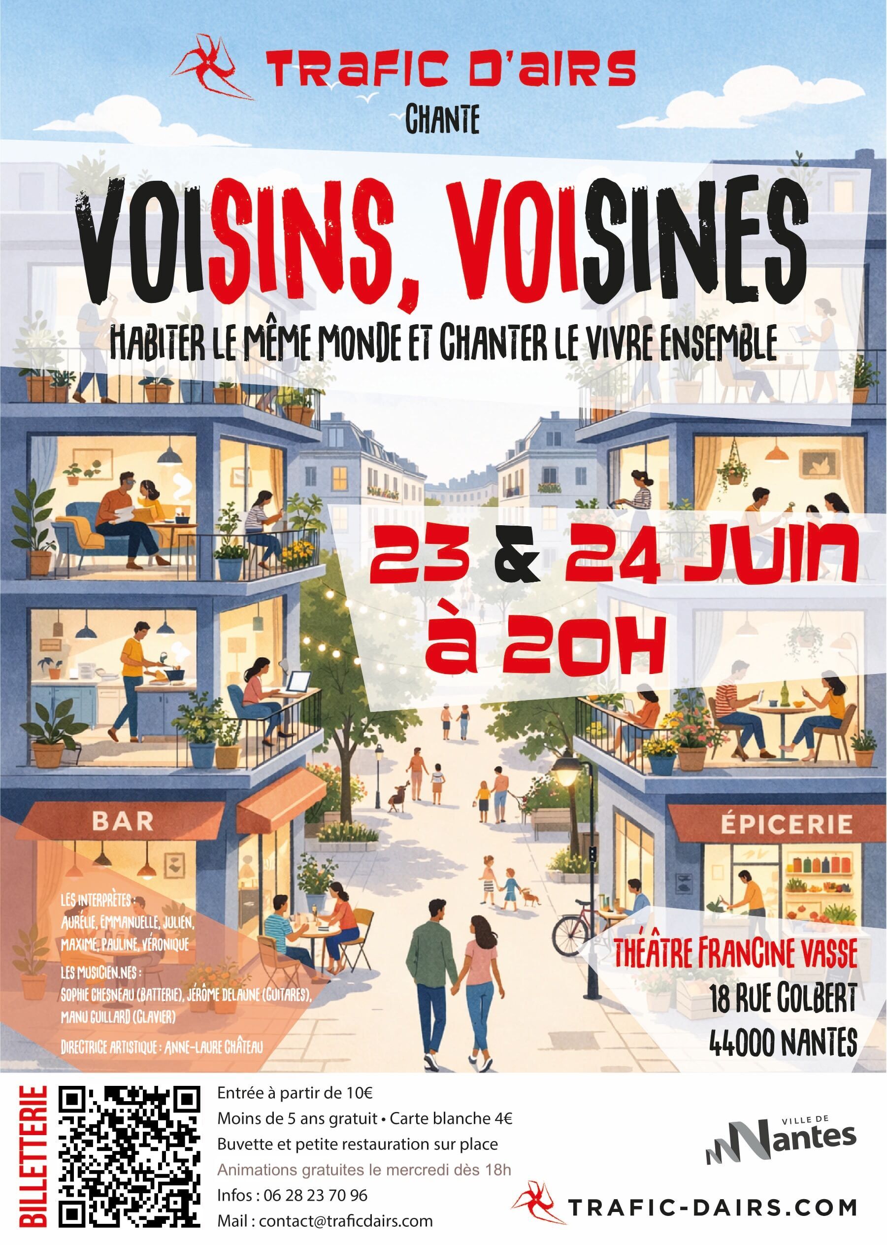 Concert "Voisins voisines (vivre ensemble)" par Trafic d'airs