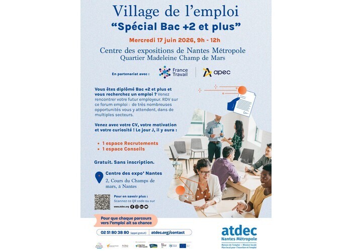 Village de l’emploi - spécial Bac+2 et plus