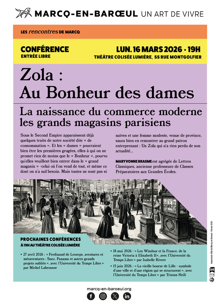 Zola : Au bonheur des dames,
la naissance du commerce moderne - les grands magasins parisiens.