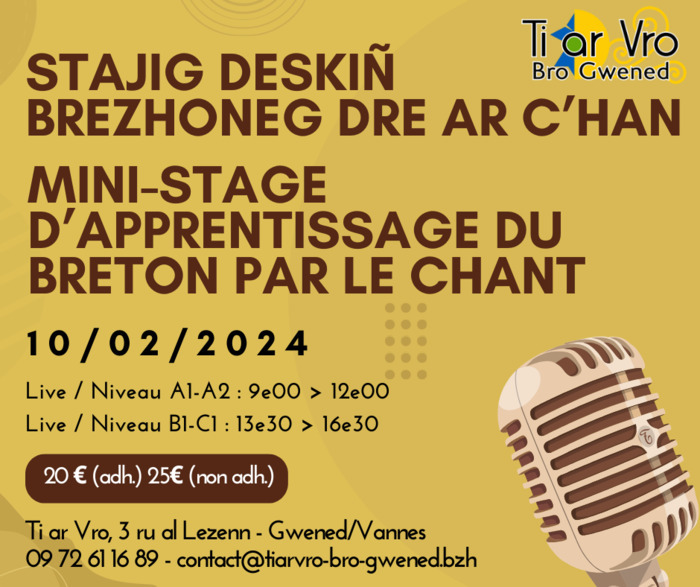 Ce stage sera animé par Loïc Heurteaut, chanteur et professeur de langues.