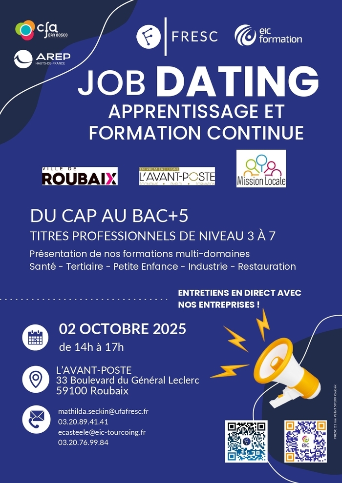 Job dating Apprentissage et formation continue