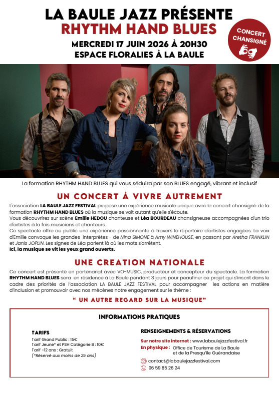 Concert Rythm Hand Blues - La Baule Jazz Festival