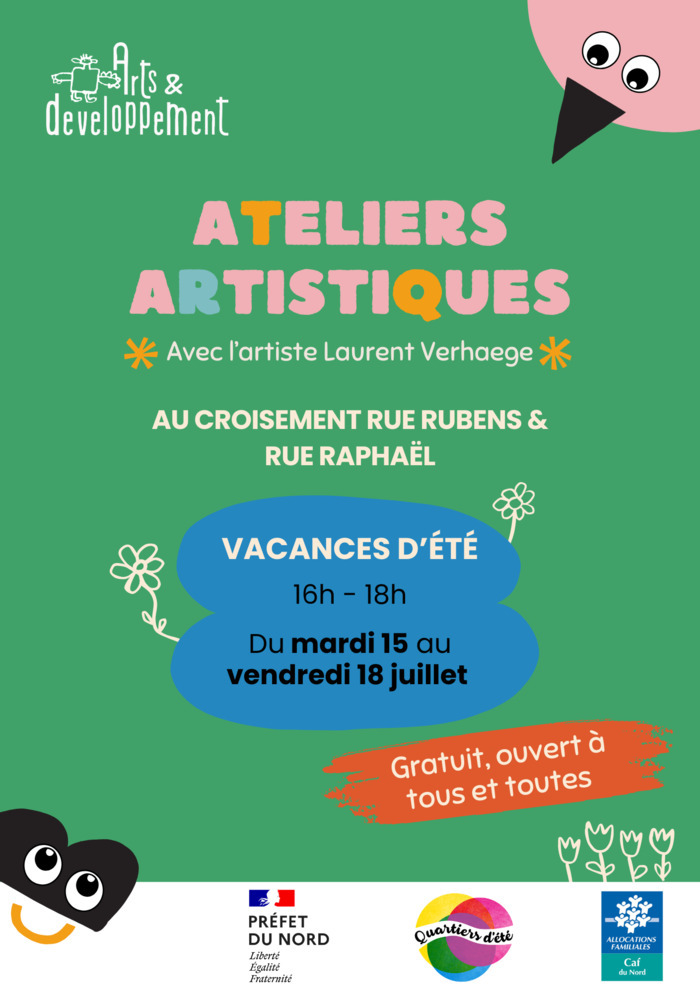 Ateliers artistiques de rue - Nouveau Roubaix