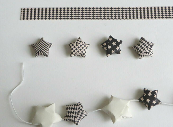 Origami : petites étoiles