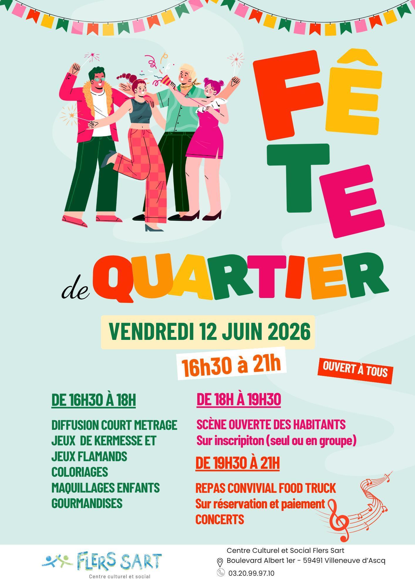 Fête de quartier de Flers Sart