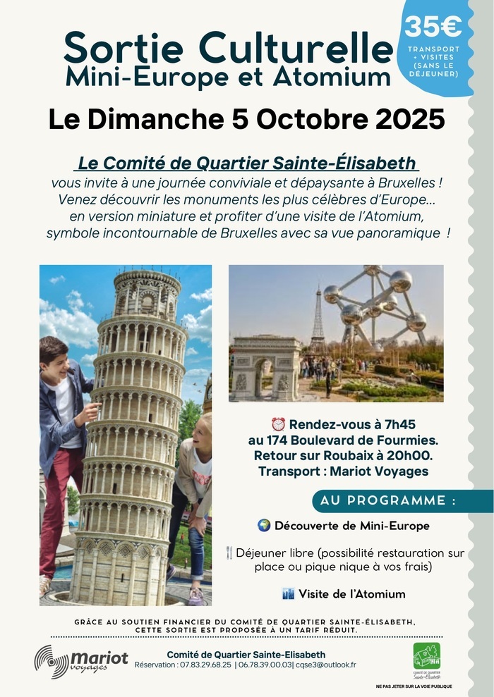 Sortie culturelle à Bruxelles – Mini-Europe & Atomium