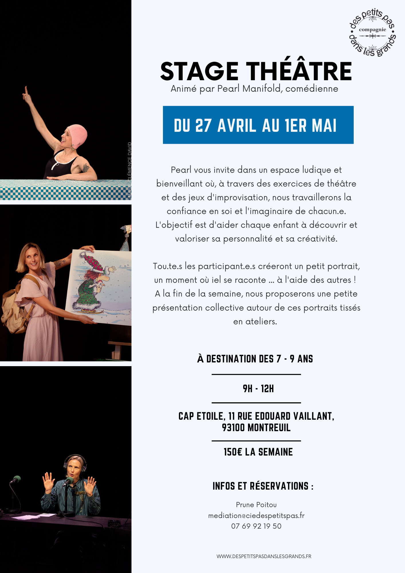 Stage théâtre -  7-9 ans