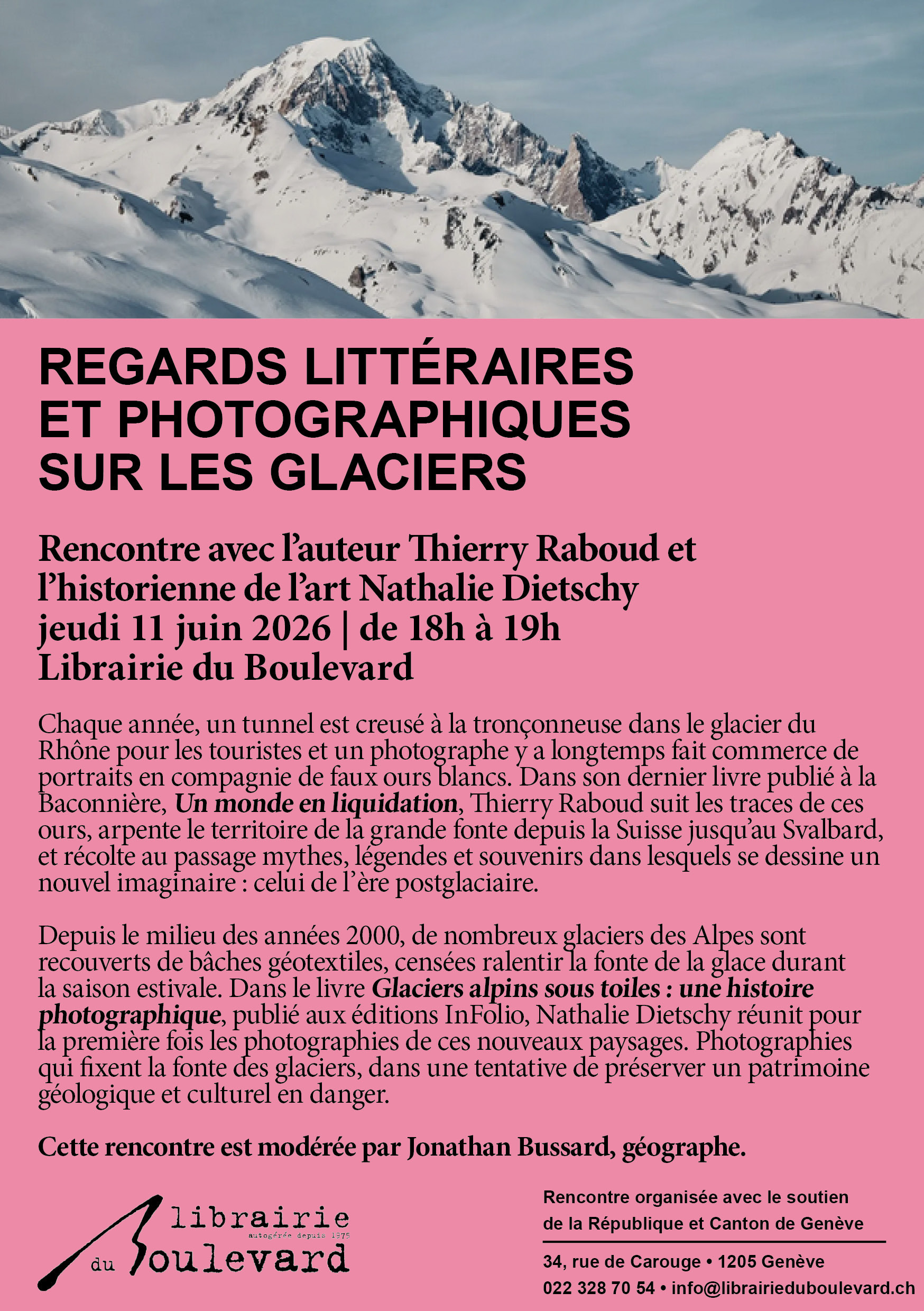 Regards littéraires et photographiques sur les glaciers