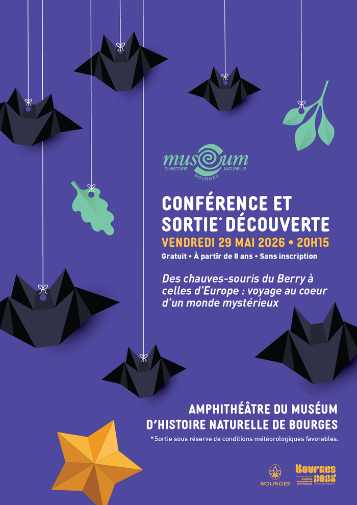 Conférence et sortie découverte Muséum d'histoire naturelle, chauve-souris