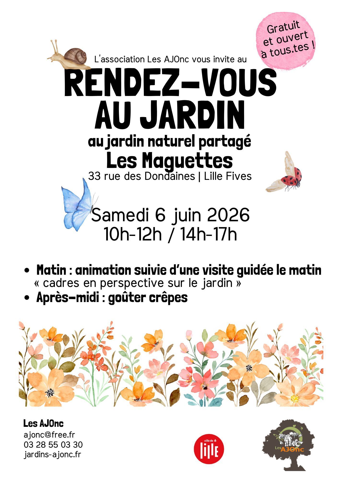 Rendez-vous au jardin 2026 au jardin naturel partagé des Maguettes